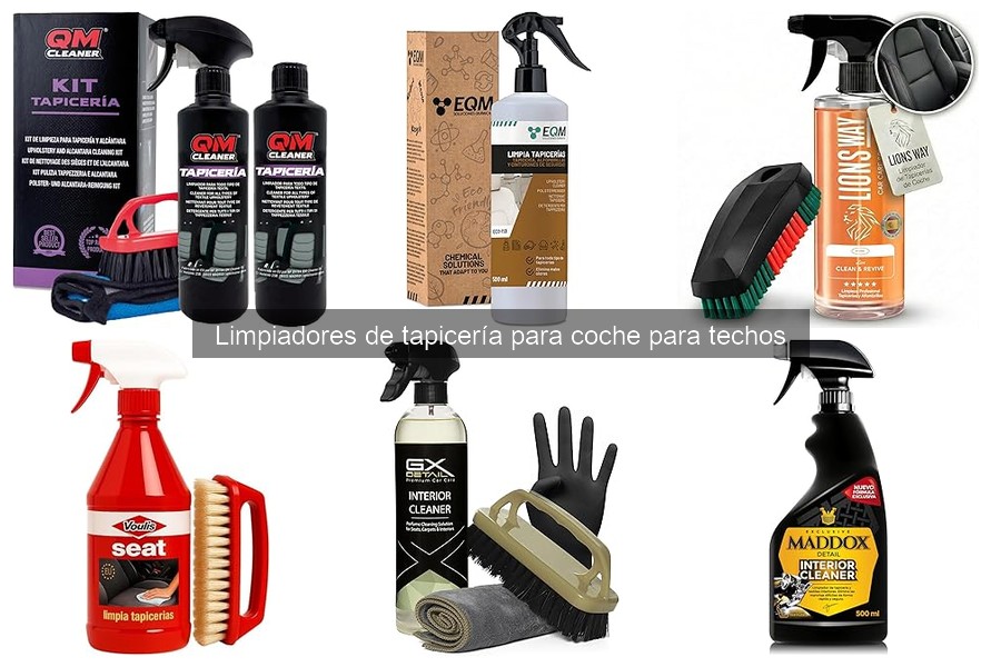 Tipos de limpiadores de tapicería para coches y sus usos