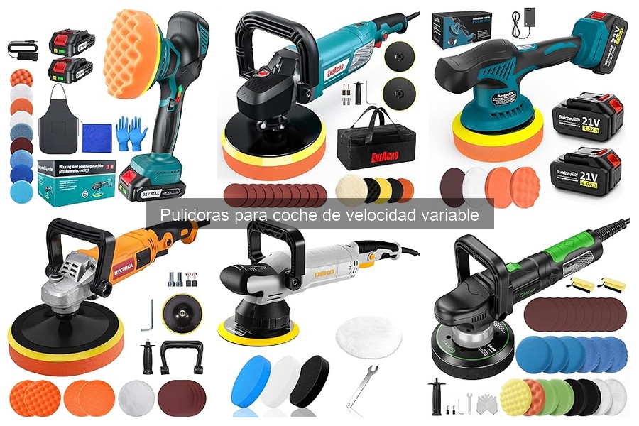 Tipos de pulidoras para coche de velocidad variable