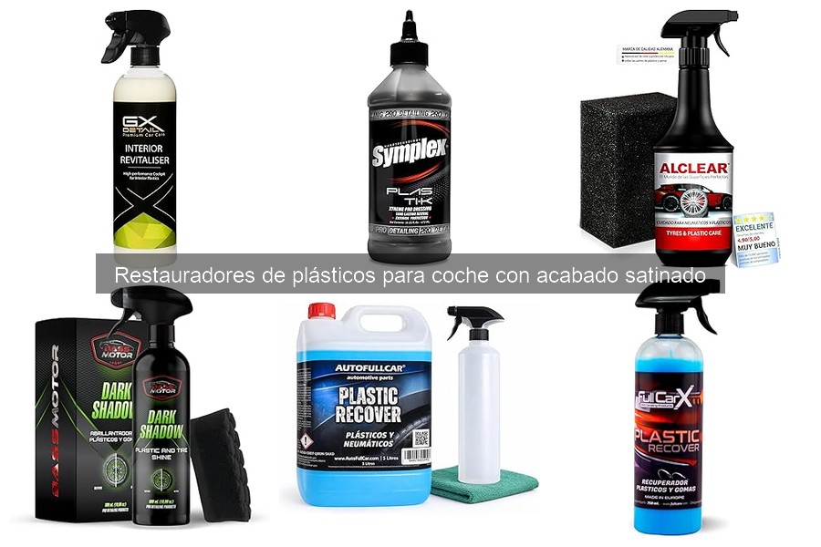 Tipos de restauradores de plásticos para coche: compara y elige
