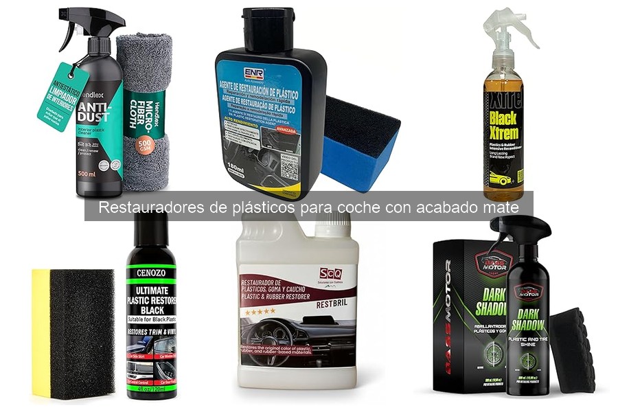 Tipos de restauradores de plásticos para coche en el mercado
