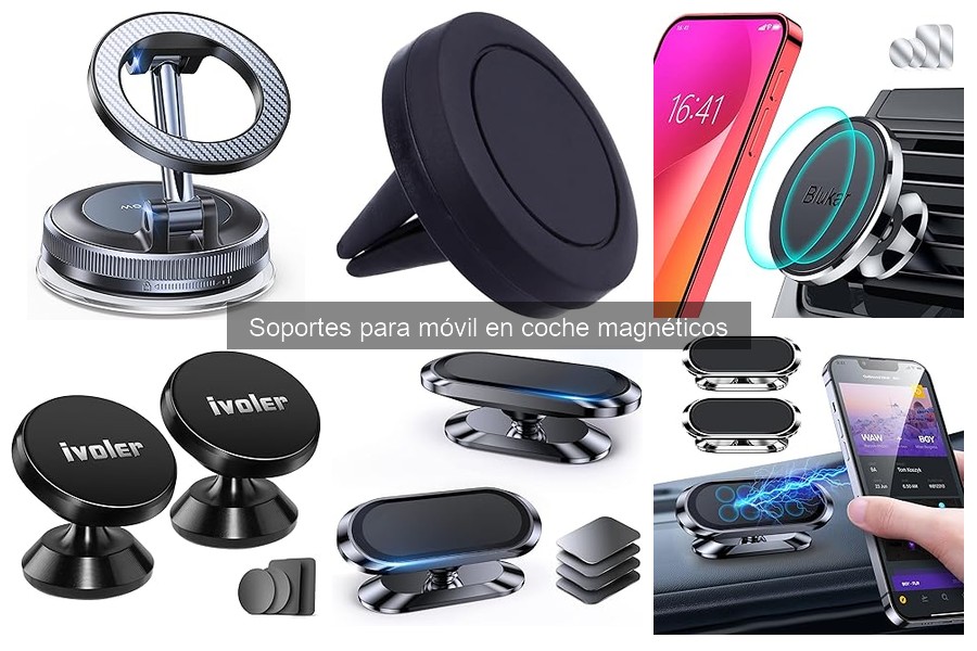 Tipos de soportes magnéticos para móvil en coche