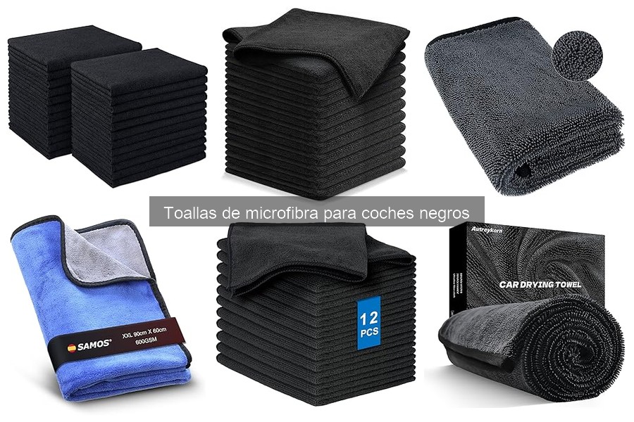 Tipos de toallas de microfibra para coches negros: guía 2023