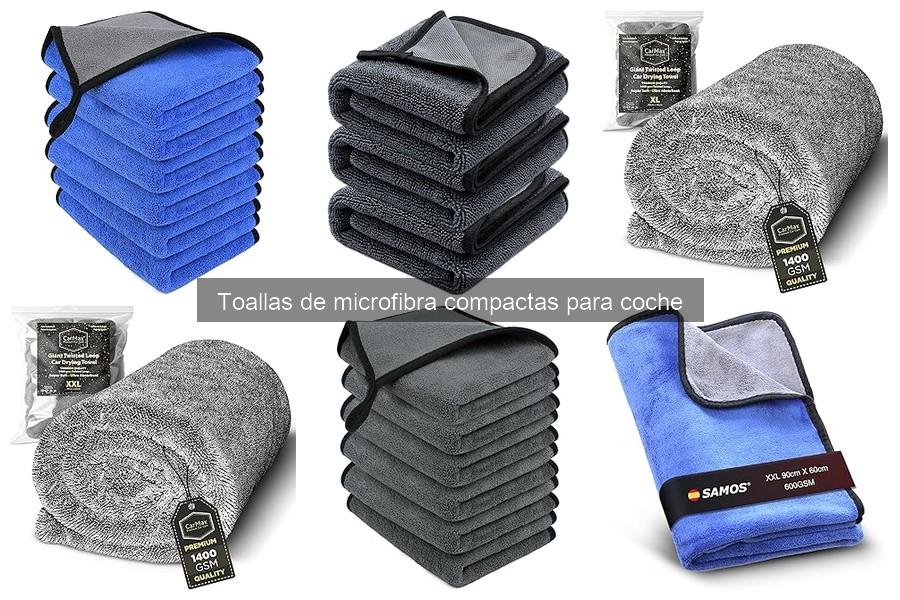 Toallas de microfibra compactas para coche: características y beneficios