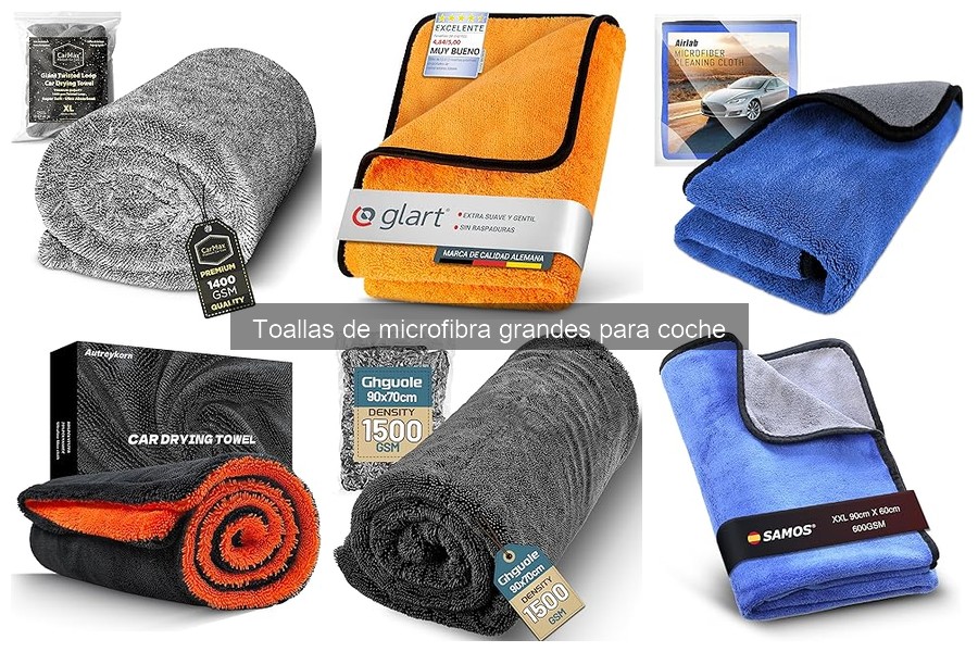 Toallas de microfibra grandes para coche: beneficios y características