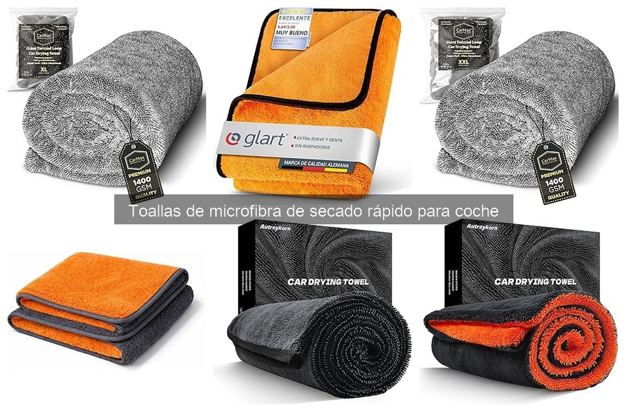 Uso adecuado de toallas de microfibra para secado de coche