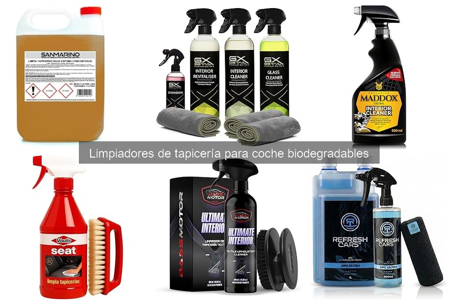 Uso efectivo de limpiadores de tapicería biodegradables