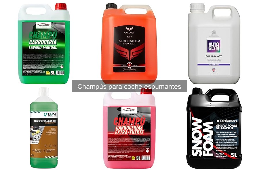 Ventajas de los Champús Espumantes para lavar tu coche