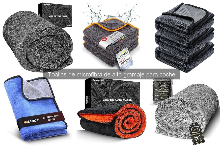 Ventajas de Toallas de Microfibra de Alto Gramaje para Coche