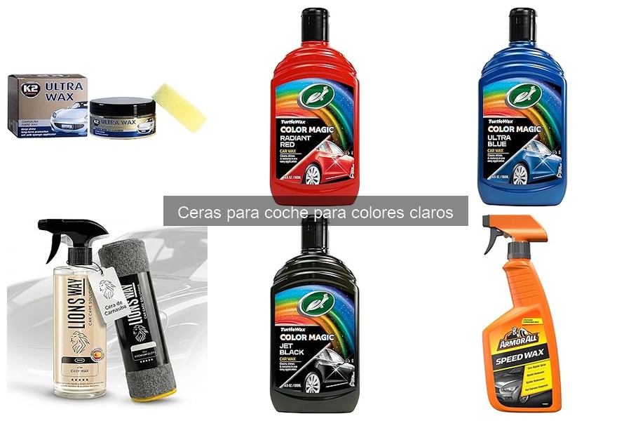 Ventajas de usar cera para coches de colores claros