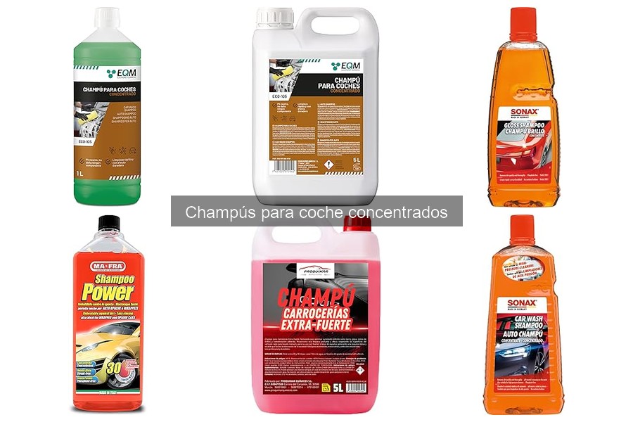 Ventajas de usar champús concentrados para lavar tu coche