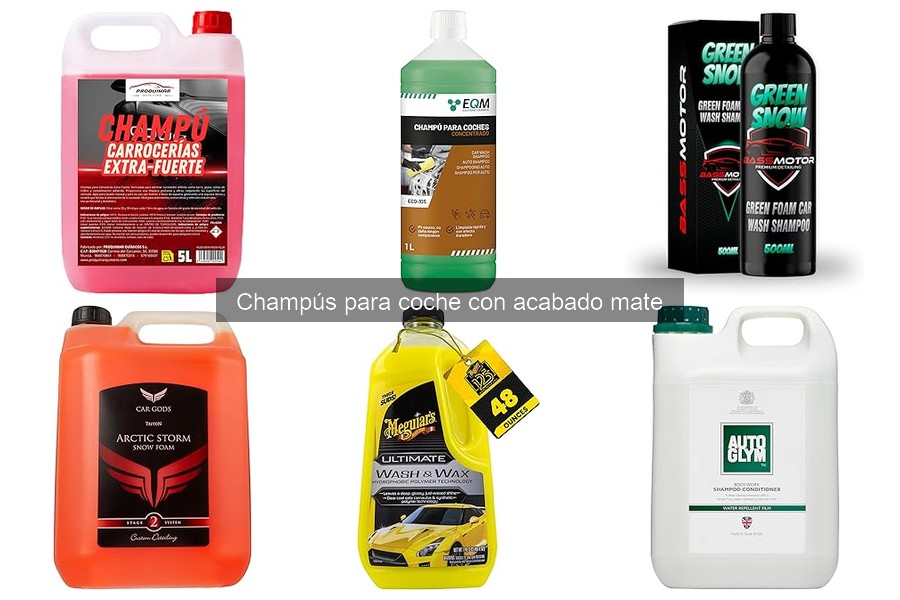 Ventajas de usar champús para coche con acabado mate