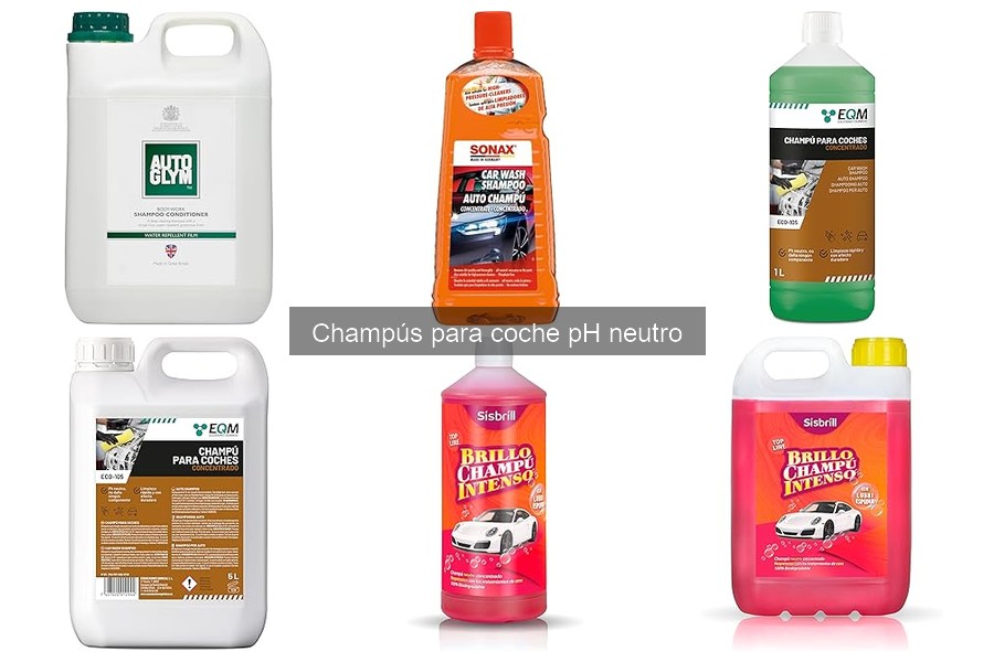 Ventajas de usar champús para coche pH neutro