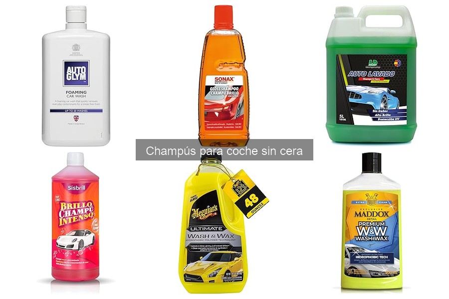 Ventajas de usar champús para coche sin cera