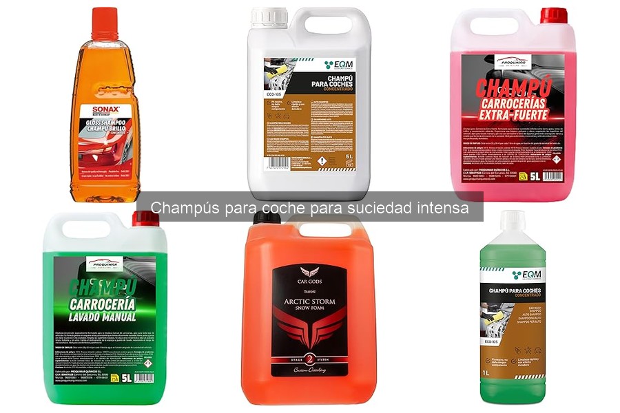 Ventajas y desventajas de champús para coche de suciedad intensa