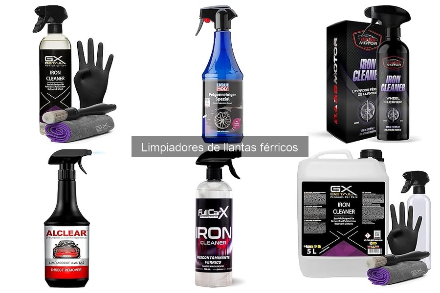 Ventajas y desventajas de los limpiadores de llantas férricos