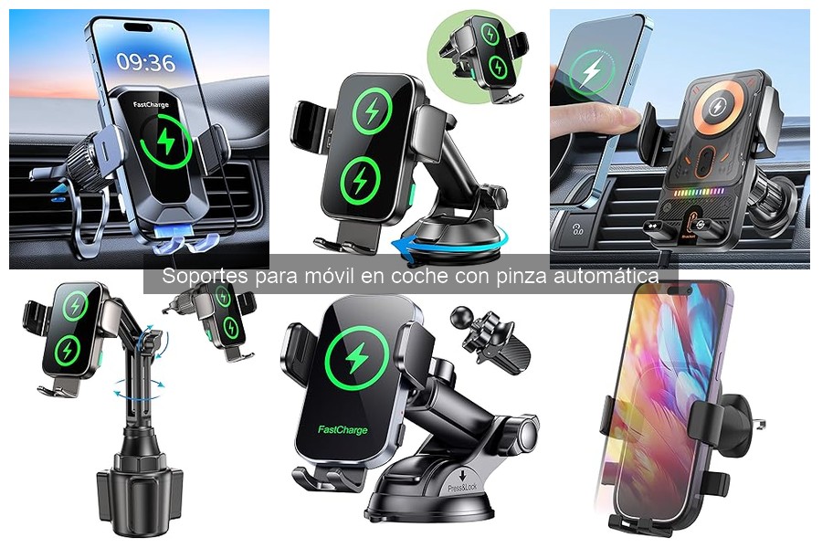Ventajas y desventajas de soportes para móvil con pinza automática
